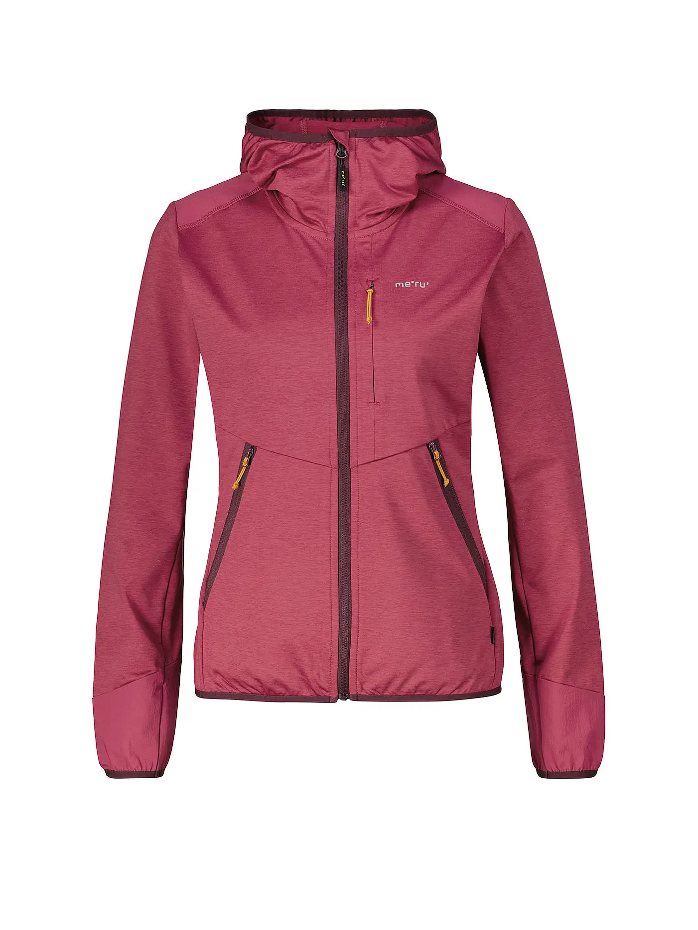 MERU | Damen Fleecejacke Silkeborg Stretch Hoodie | beere